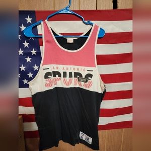 Mens San Antonio spurs Mitchell and Ness Tank Size Medium